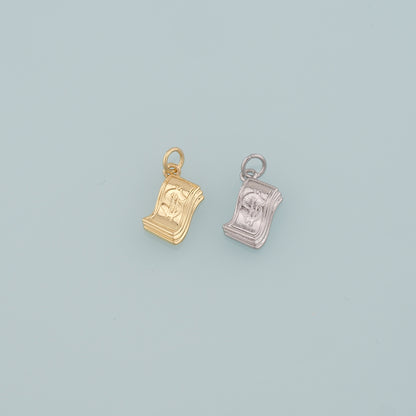 Gold Dollar Charms,18K Gold Filled Money Pendant,Dollar Charm Bracelet Necklace for DIY Jewelry Making Supply