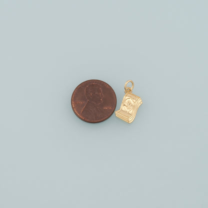 Gold Dollar Charms,18K Gold Filled Money Pendant,Dollar Charm Bracelet Necklace for DIY Jewelry Making Supply