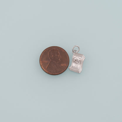 Gold Dollar Charms,18K Gold Filled Money Pendant,Dollar Charm Bracelet Necklace for DIY Jewelry Making Supply