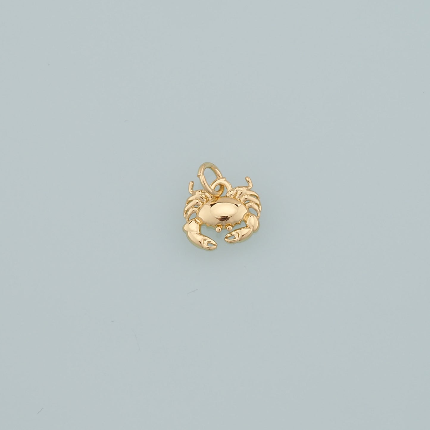 Gold Marine Life Charms,18K Gold Filled Crab Pendant,Crab Charms Bracelet Necklace for DIY Jewelry Making Supply