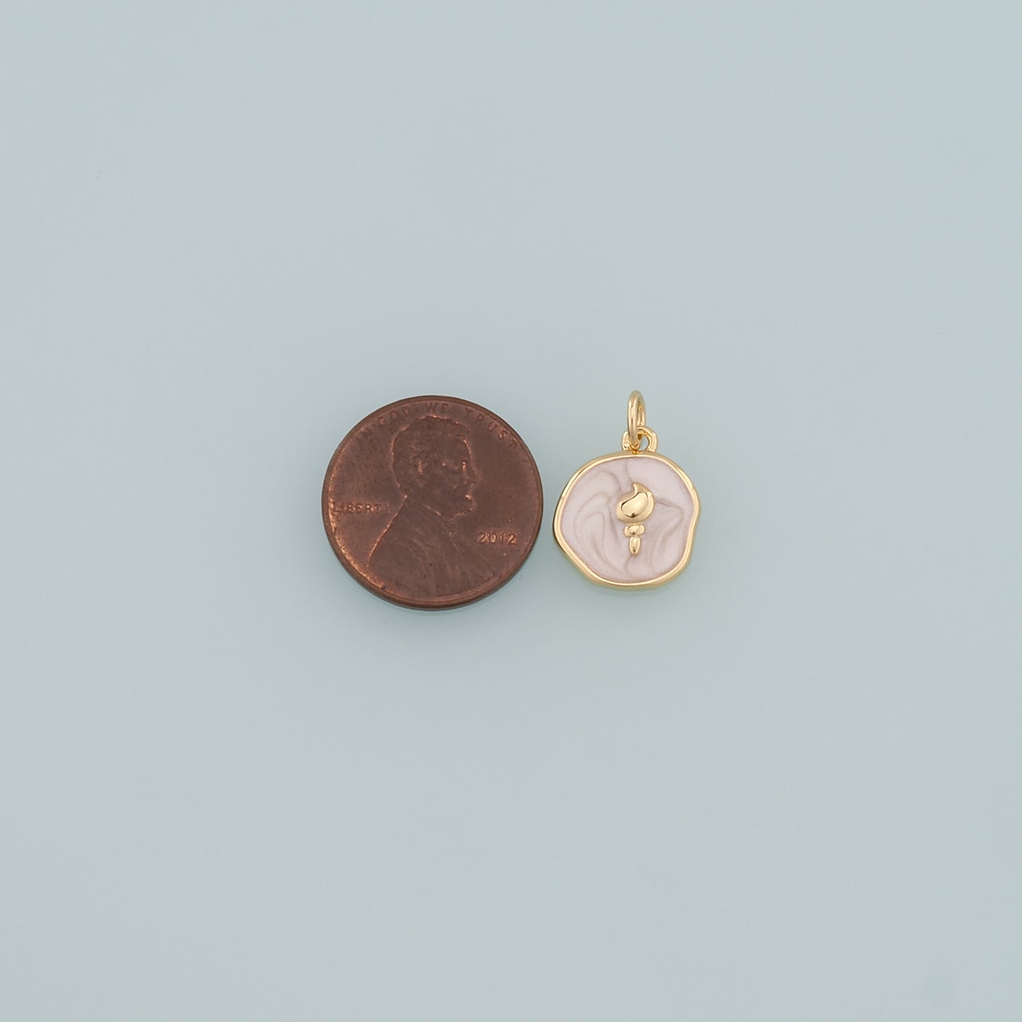 Gold Conch Charms,18K Gold Filled Conch Pendant,Enamel Conch Shell Charm Bracelet Necklace for DIY Jewelry Making Supply