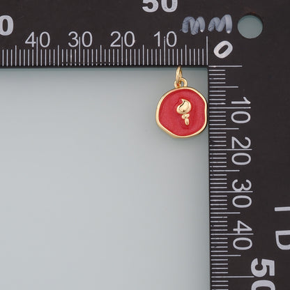 Gold Conch Charms,18K Gold Filled Conch Pendant,Enamel Conch Shell Charm Bracelet Necklace for DIY Jewelry Making Supply