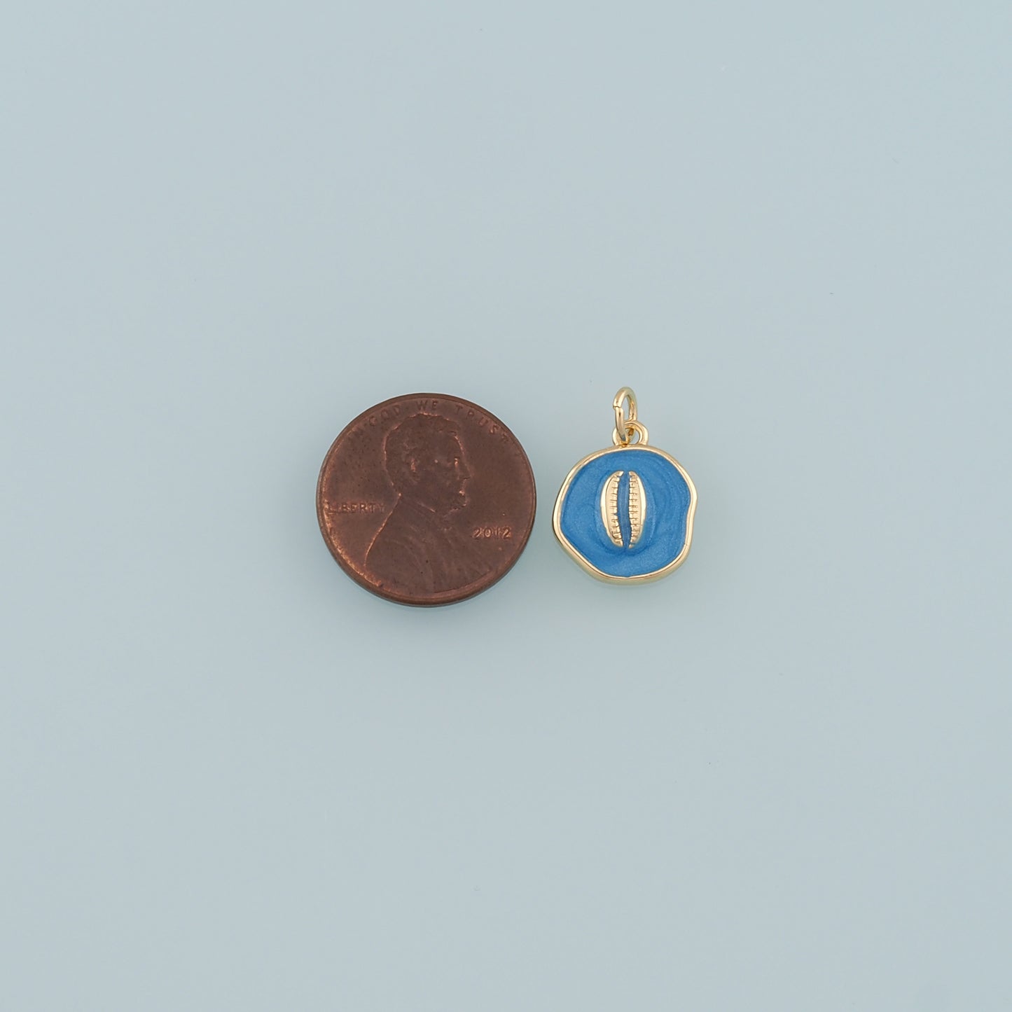 Gold Conch Charms,18K Gold Filled Baby Shell Pendant,Enamel Conch Shell Charm Bracelet Necklace for DIY Jewelry Making Supply