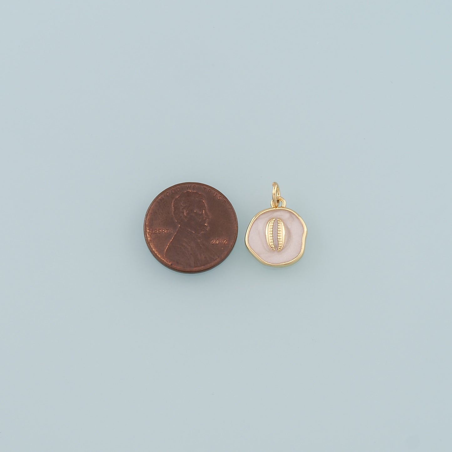 Gold Conch Charms,18K Gold Filled Baby Shell Pendant,Enamel Conch Shell Charm Bracelet Necklace for DIY Jewelry Making Supply