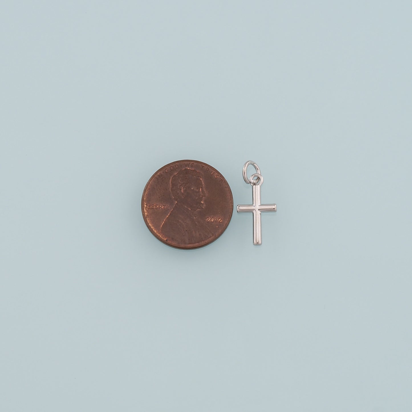 Gold Cross Charms,18K Gold Filled Cross Pendant,Religion Charm Bracelet Necklace for DIY Jewelry Making Supply