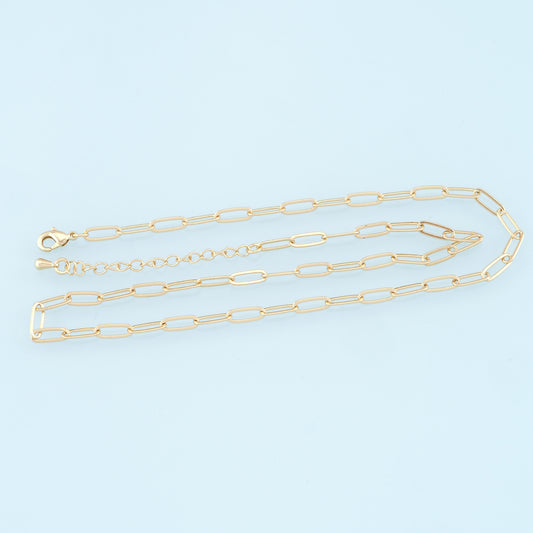 Gold Oval Chain,18K Gold Filled Oval for Necklace Bracelet DIY Jewelry Making Supply