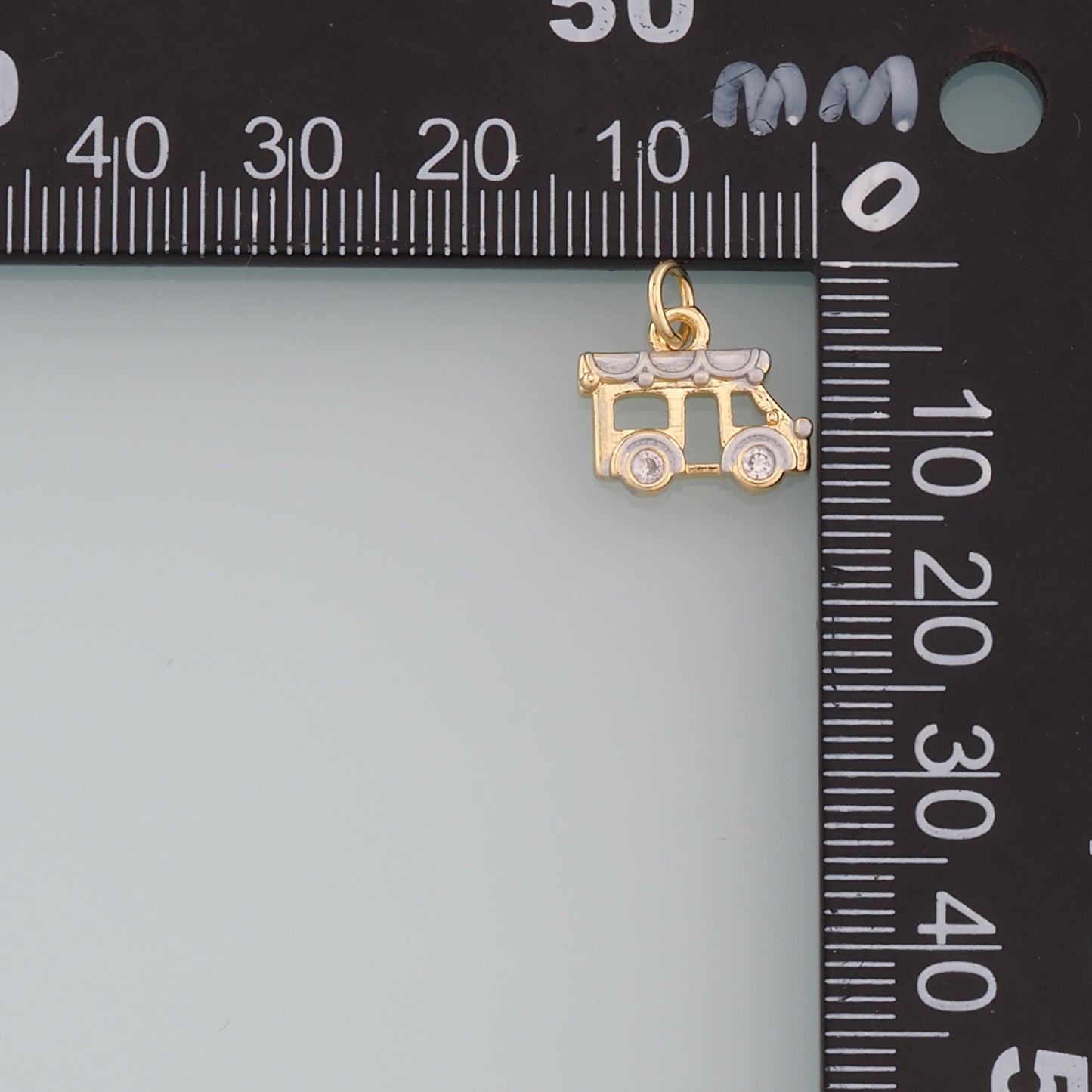 18K Gold Filled Car Pendant,Dainty Car Charm Bracelet Necklace for DIY Jewelry Making Supply