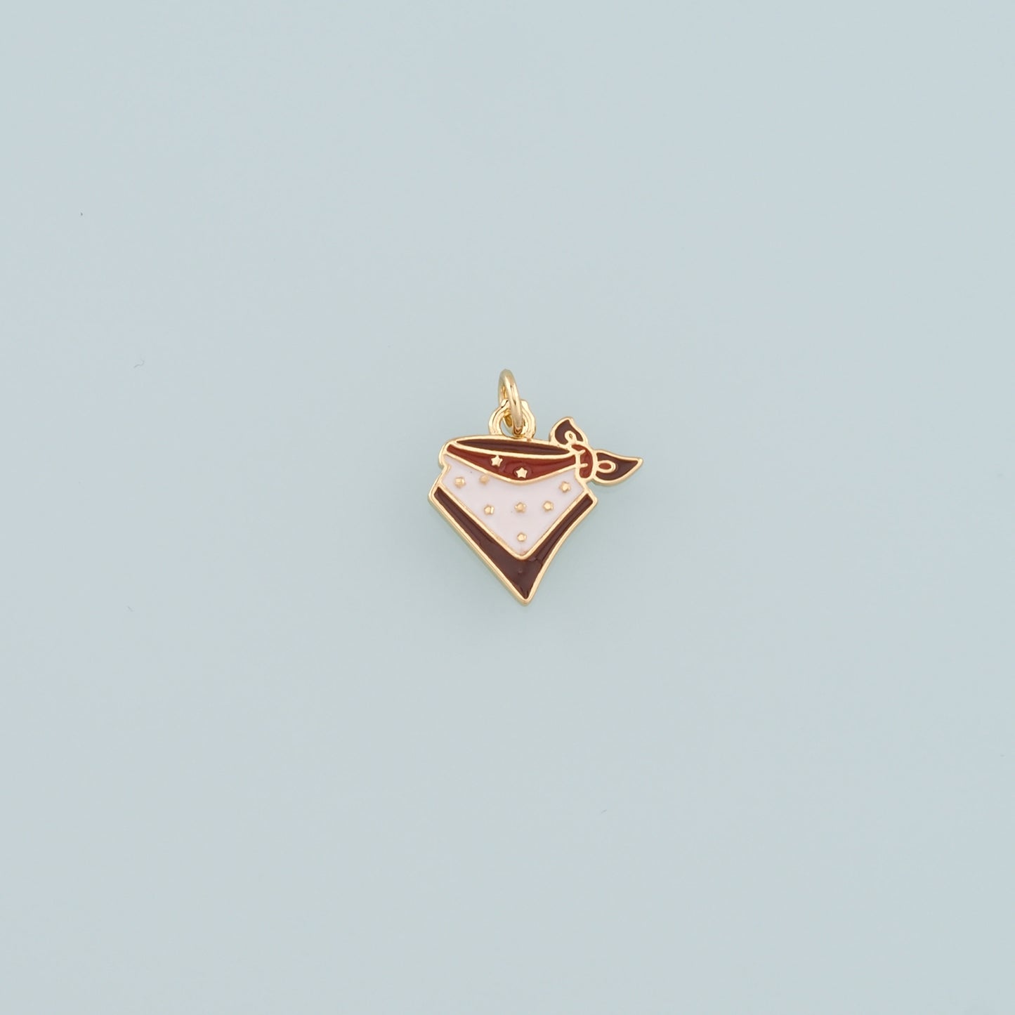 18K Gold Filled Cowboy Pendant,Enamel Cowboy Charm Bracelet Necklace for DIY Jewelry Making Supply