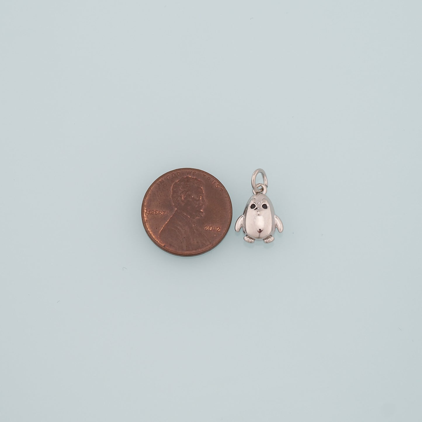 Gold Penguin Charms,18K Gold Filled Penguin Pendant,Animal Charm Bracelet Necklace for DIY Jewelry Making Supply