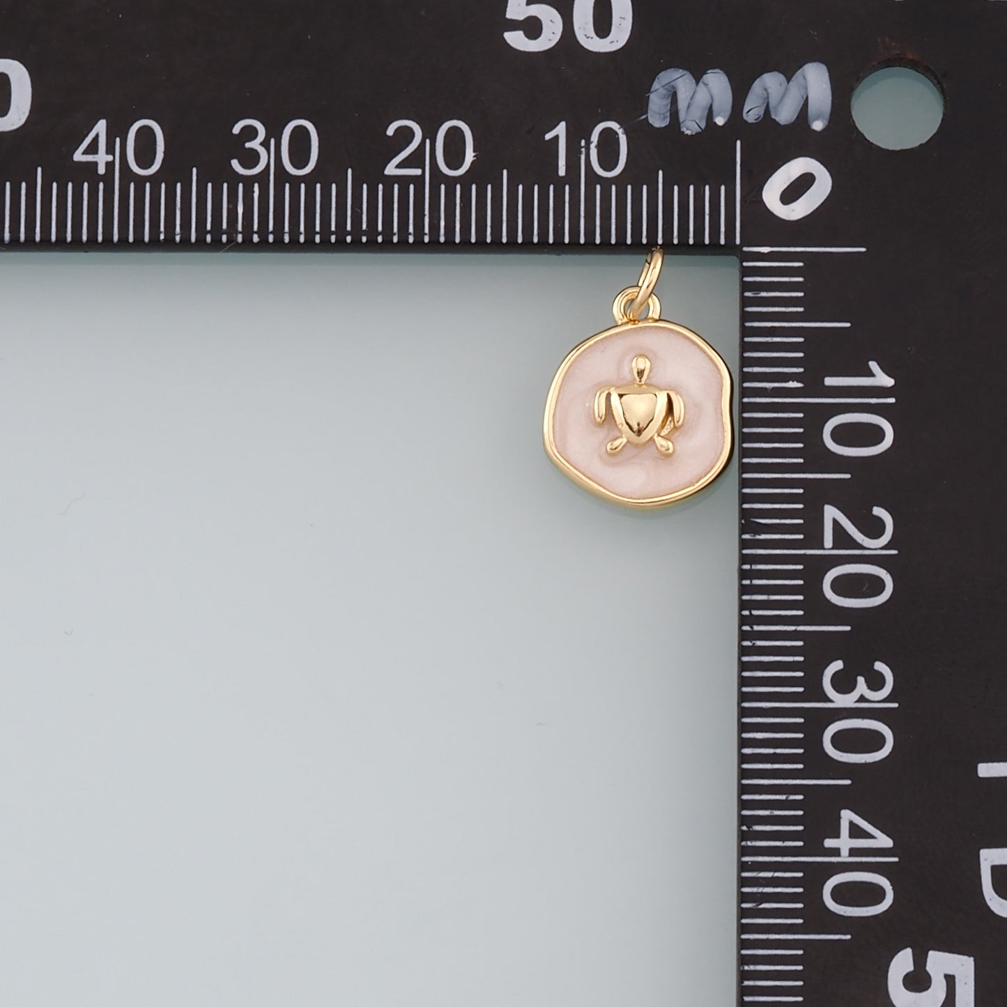 Gold Turtle Charms,18K Gold Filled Turtle Pendant,Enamel Turtle Charm Bracelet Necklace for DIY Jewelry Making Supply