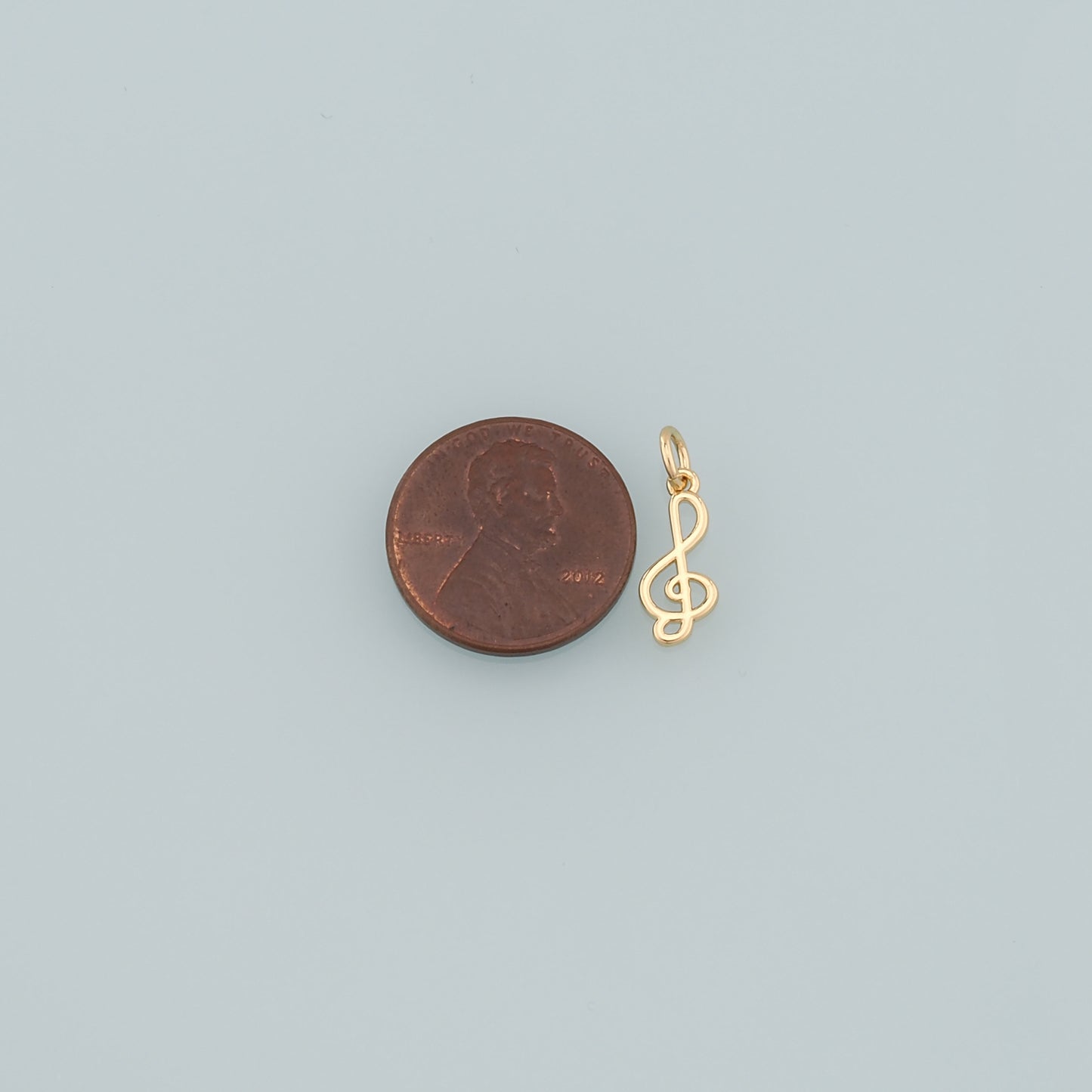 Gold Music Charms,18K Gold Filled Music Pendant,Note Charm Bracelet Necklace for DIY Jewelry Making Supply