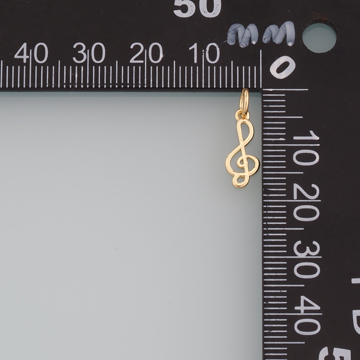 Gold Music Charms,18K Gold Filled Music Pendant,Note Charm Bracelet Necklace for DIY Jewelry Making Supply