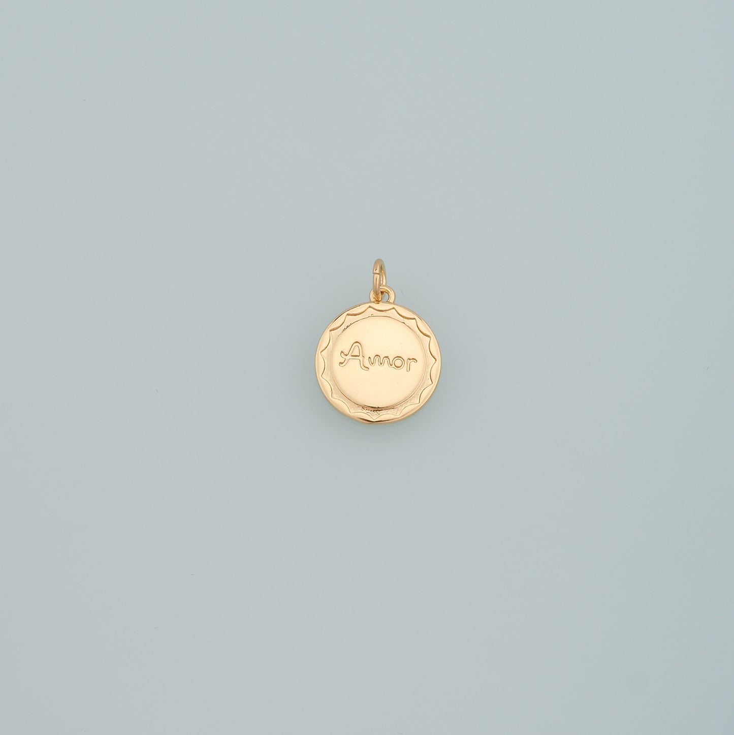 18K Gold Filled Amor Pendant,Amor Charm Bracelet Necklace for DIY Jewelry Making Supply