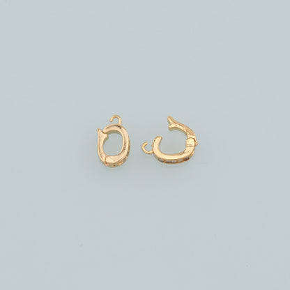 18K Gold Filled Oval Carabiner Clasp,Carabiner Lock Connector,Spring Push Gate for DIY Jewelry Finding Necklace Bracelet
