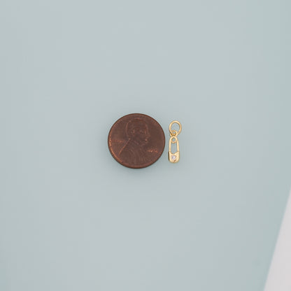 Gold Key Lock Charms,18K Gold Filled Lock Pendant,Lock Charm Bracelet Necklace for DIY Jewelry Making Supply