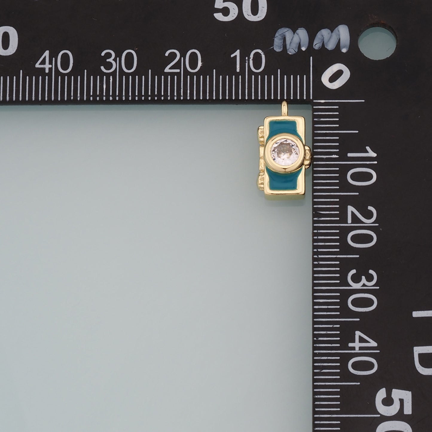 Gold Camera Charms,18K Gold Filled Camera Pendant,Enamel Camera Charm Bracelet Necklace for DIY Jewelry Making Supply