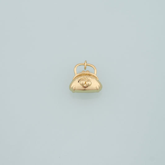 Gold Bag Charms,18K Gold Filled Handbag Pendant,Handbag Charm Bracelet Necklace for DIY Jewelry Making Supply
