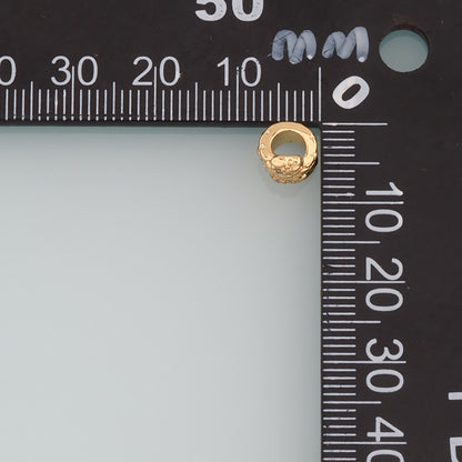 Gold Snake Beads,18K Gold Filled Snake Spacer Bead Bracelet Necklace for DIY Jewelry Making Supply