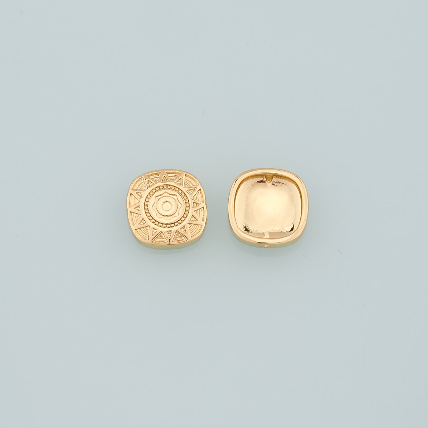 Gold Sun Spacer Beads Charms,18K Gold Filled Sun Bracelet Necklace for DIY Jewelry Making Supply