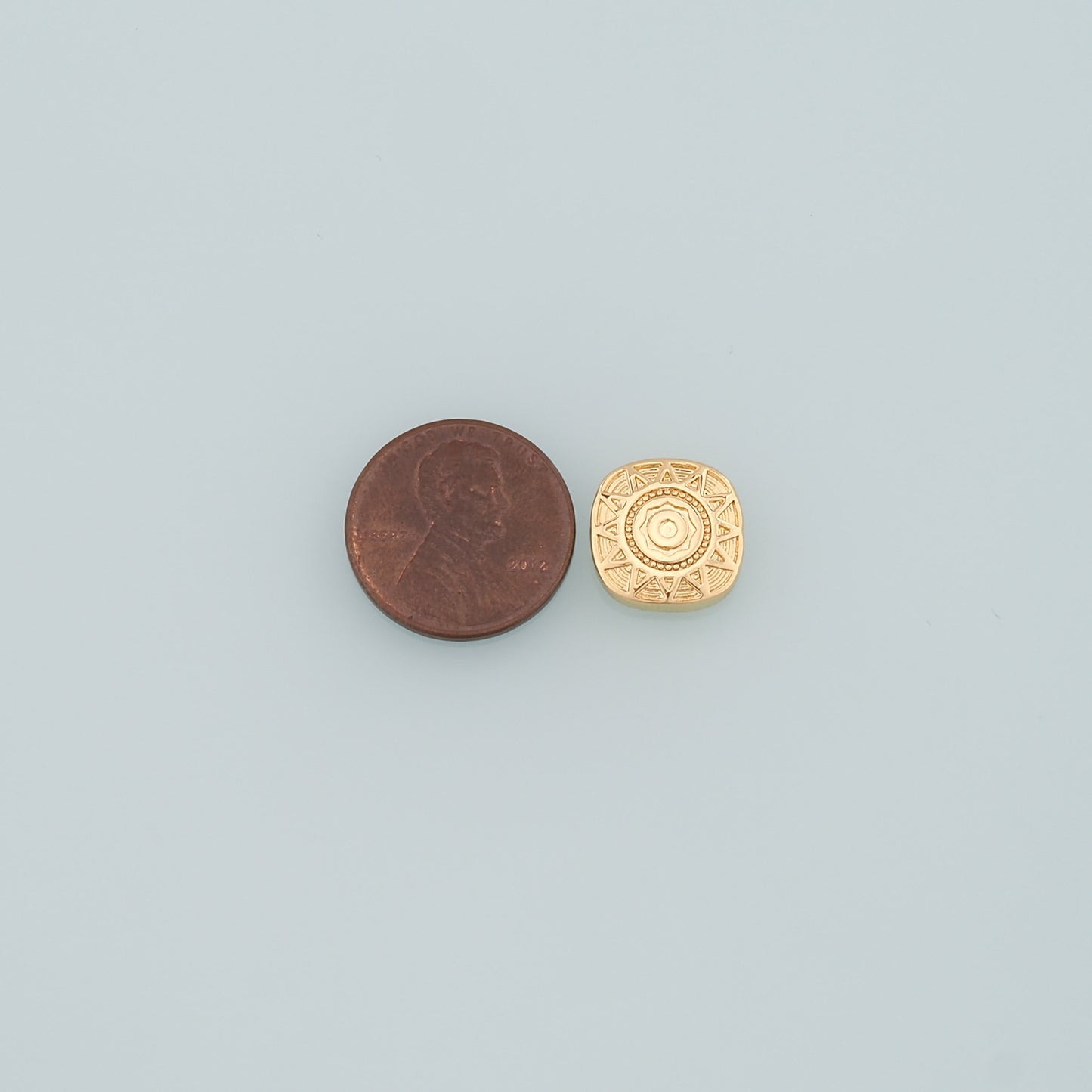 Gold Sun Spacer Beads Charms,18K Gold Filled Sun Bracelet Necklace for DIY Jewelry Making Supply
