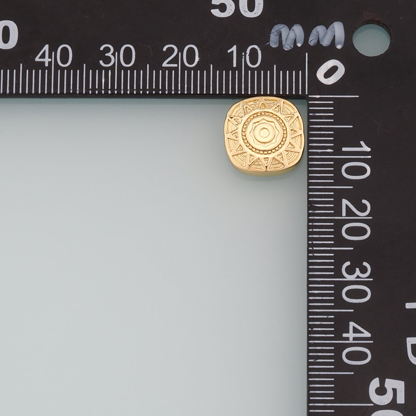 Gold Sun Spacer Beads Charms,18K Gold Filled Sun Bracelet Necklace for DIY Jewelry Making Supply