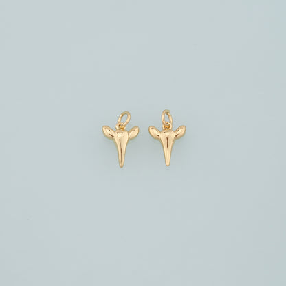 Gold Ox Charms,18K Gold Filled Bull Head Pendant,Bull Charm Bracelet Necklace for DIY Jewelry Making Supply