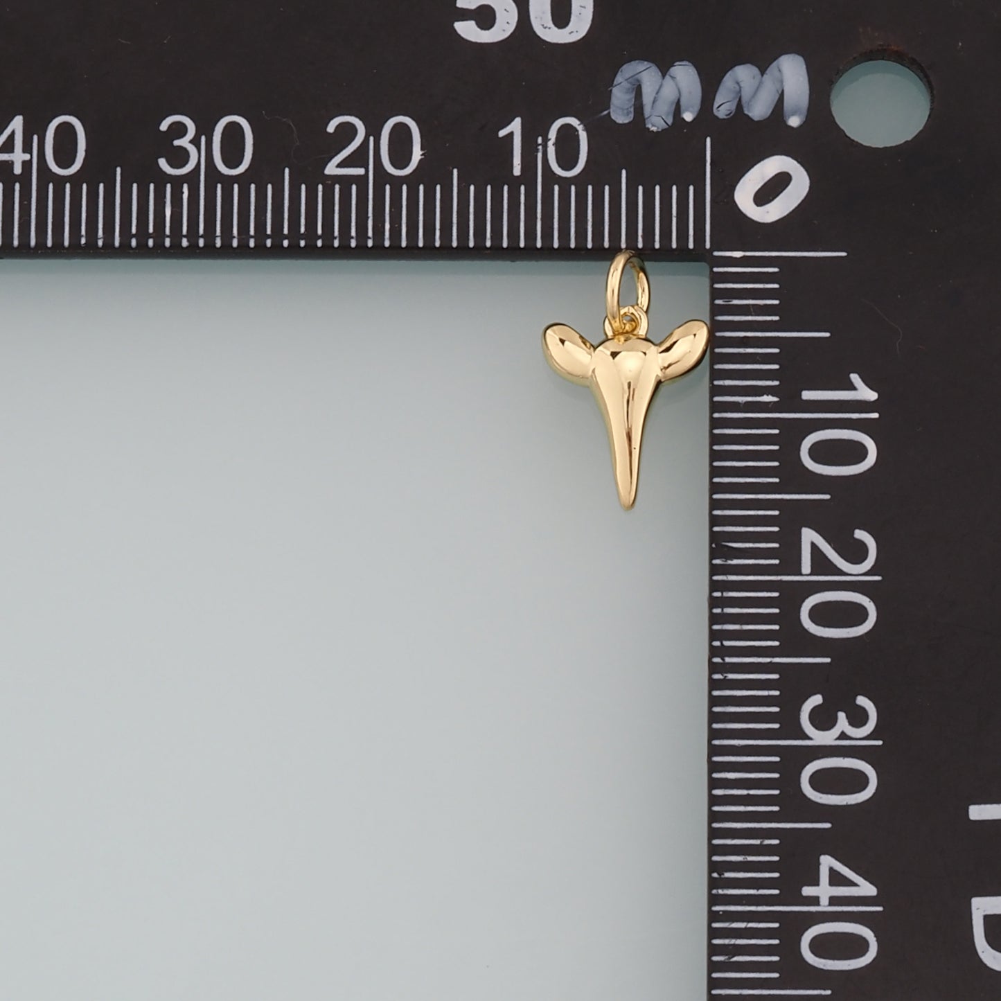 Gold Ox Charms,18K Gold Filled Bull Head Pendant,Bull Charm Bracelet Necklace for DIY Jewelry Making Supply