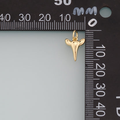 Gold Ox Charms,18K Gold Filled Bull Head Pendant,Bull Charm Bracelet Necklace for DIY Jewelry Making Supply