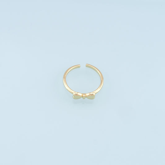 Gold Bow Ring,18K Gold Filled Minimalist Bow Ring,Classic Little Bow jewelry