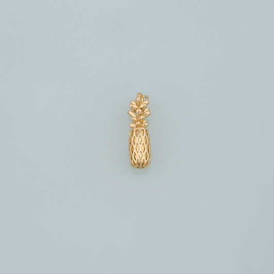 Gold Pineapple Charms,18K Gold Filled Pineapple Pendant,Fruit Charm Bracelet Necklace for DIY Jewelry Making Supply