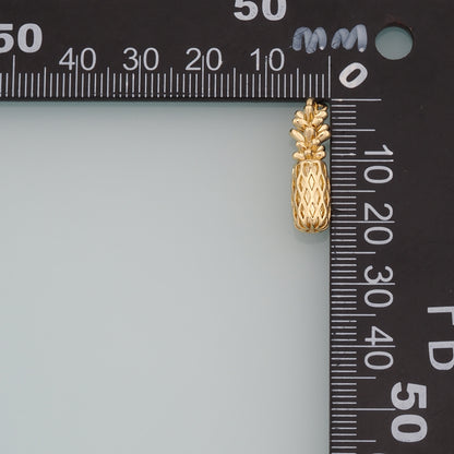 Gold Pineapple Charms,18K Gold Filled Pineapple Pendant,Fruit Charm Bracelet Necklace for DIY Jewelry Making Supply