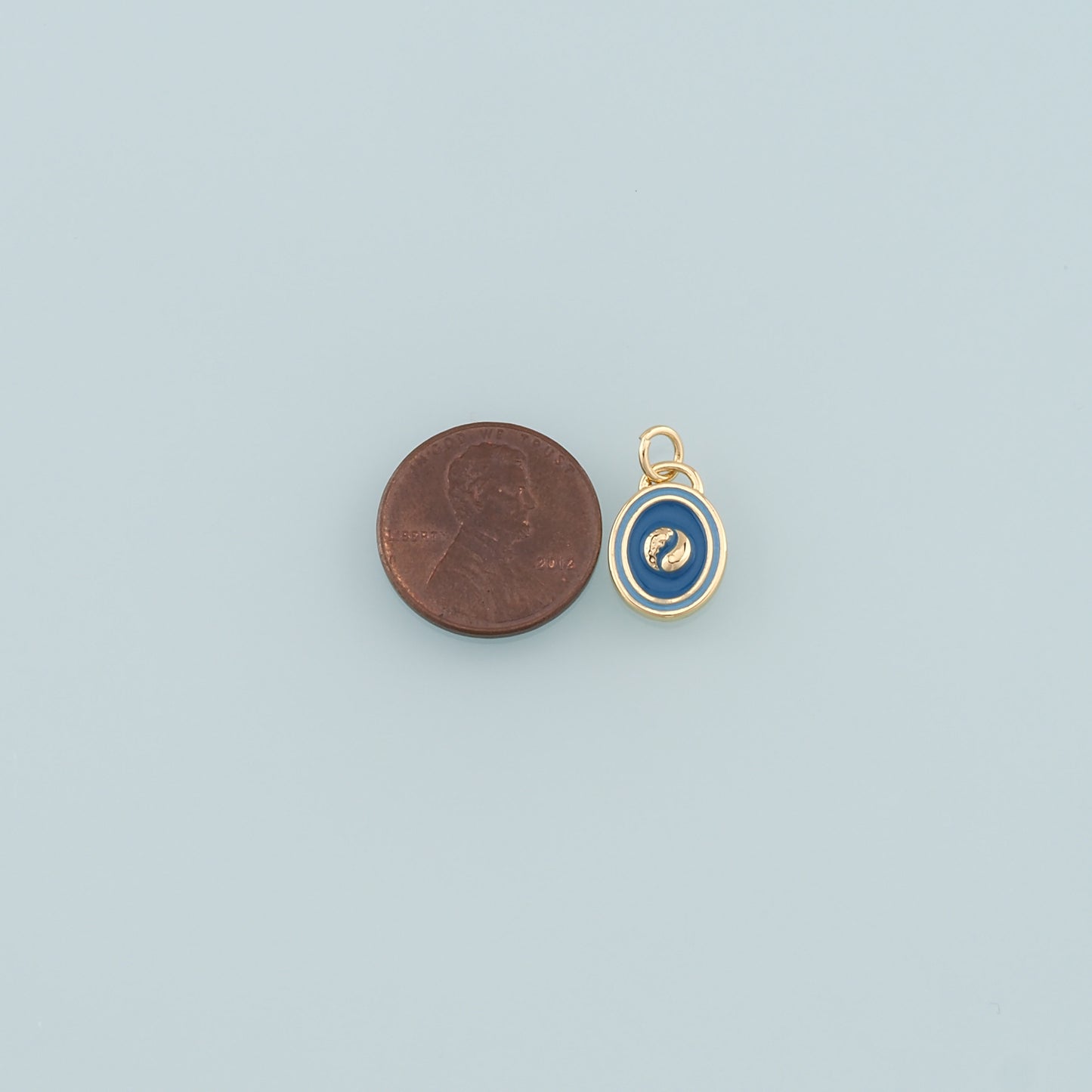 Gold Yin Yang Charms,18K Gold Filled Round Pendant,Enamel Yin Yang Charm Bracelet Necklace for DIY Jewelry Making Supply