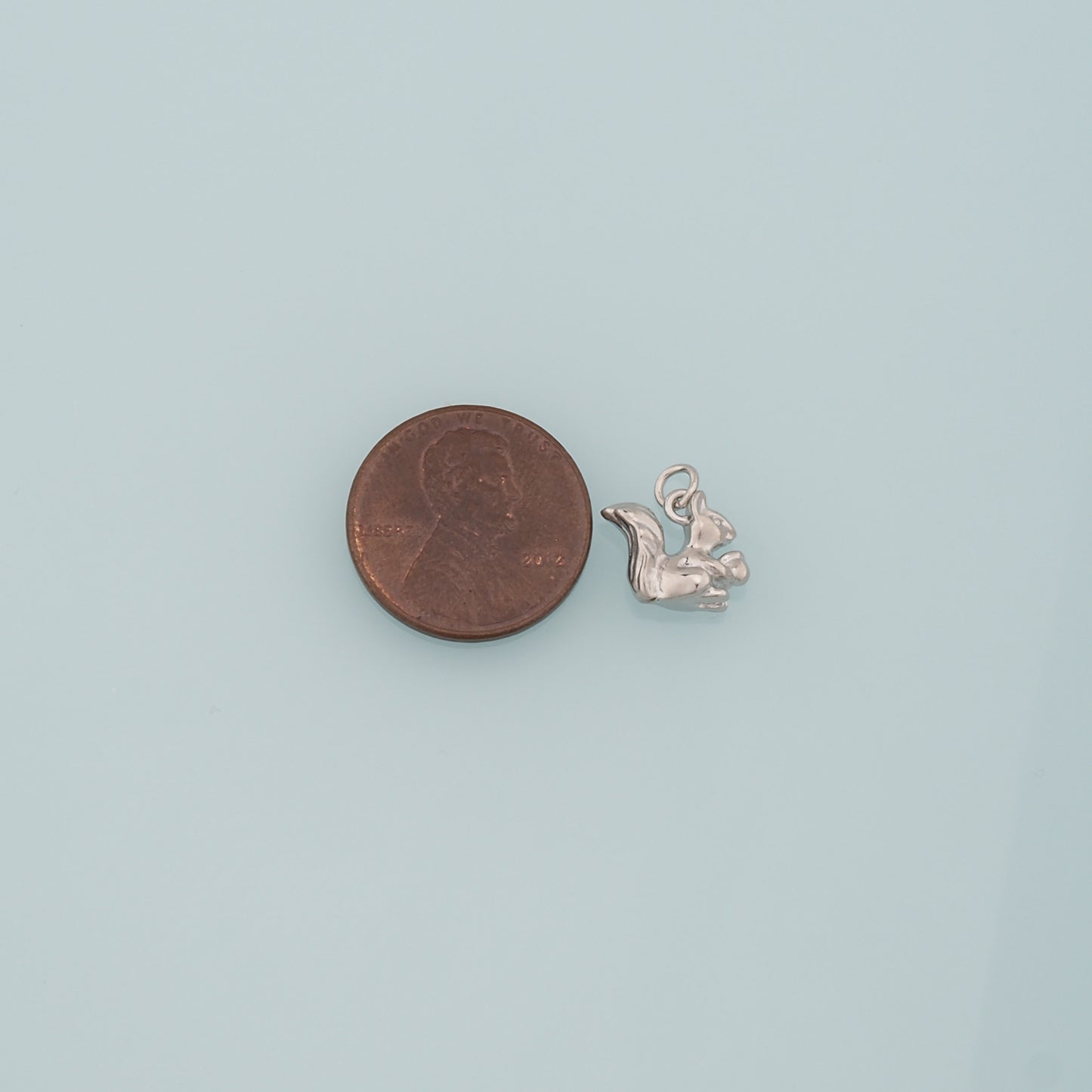 18K Gold Filled Squirrel Pendant,Dainty Animal Charm Bracelet Necklace for DIY Jewelry Making Supply