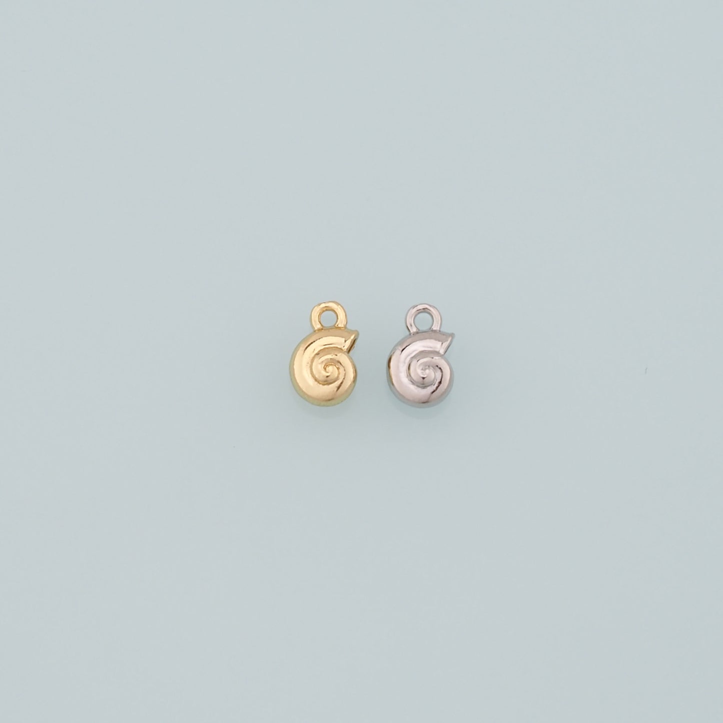 Gold Conch Charms,18K Gold Filled Conch Pendant,Conch Shell Charm Bracelet Necklace for DIY Jewelry Making Supply