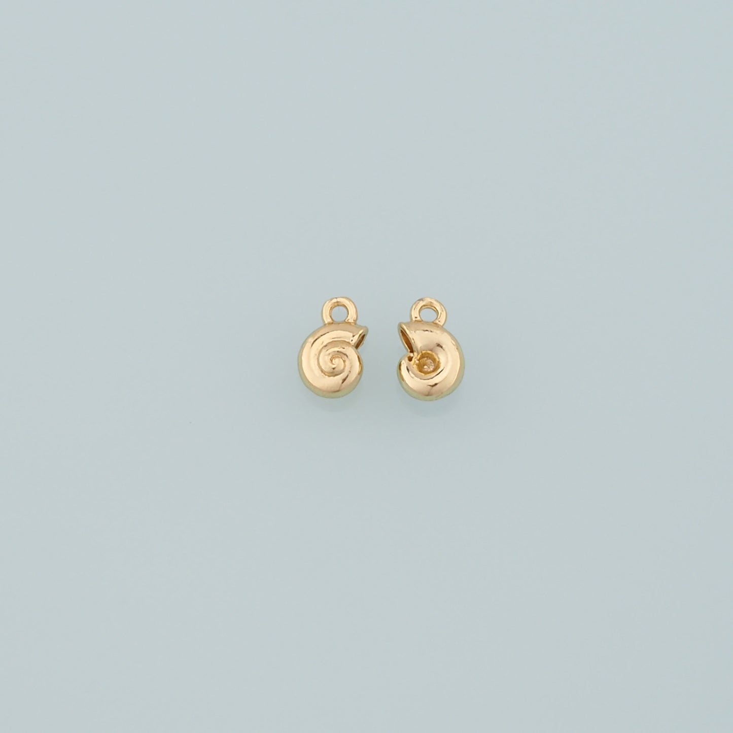 Gold Conch Charms,18K Gold Filled Conch Pendant,Conch Shell Charm Bracelet Necklace for DIY Jewelry Making Supply