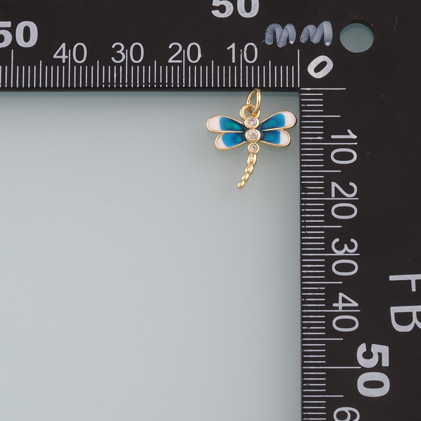 Gold Dragonfly Charms,18K Gold Filled Dragonfly Pendant,Enamel Dragonfly Charm Bracelet Necklace for DIY Jewelry Making Supply