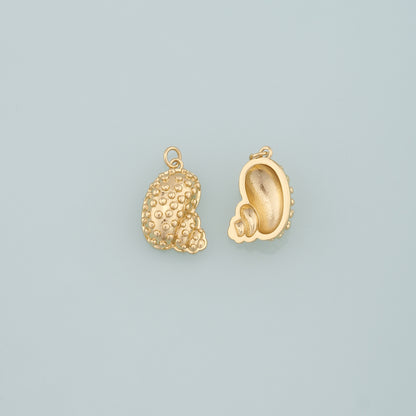 Gold Conch Charms,18K Gold Filled Shell Pendant,Conch Shell Charm Bracelet Necklace for DIY Jewelry Making Supply