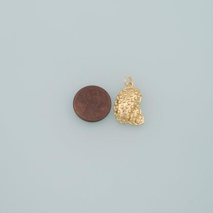 Gold Conch Charms,18K Gold Filled Shell Pendant,Conch Shell Charm Bracelet Necklace for DIY Jewelry Making Supply
