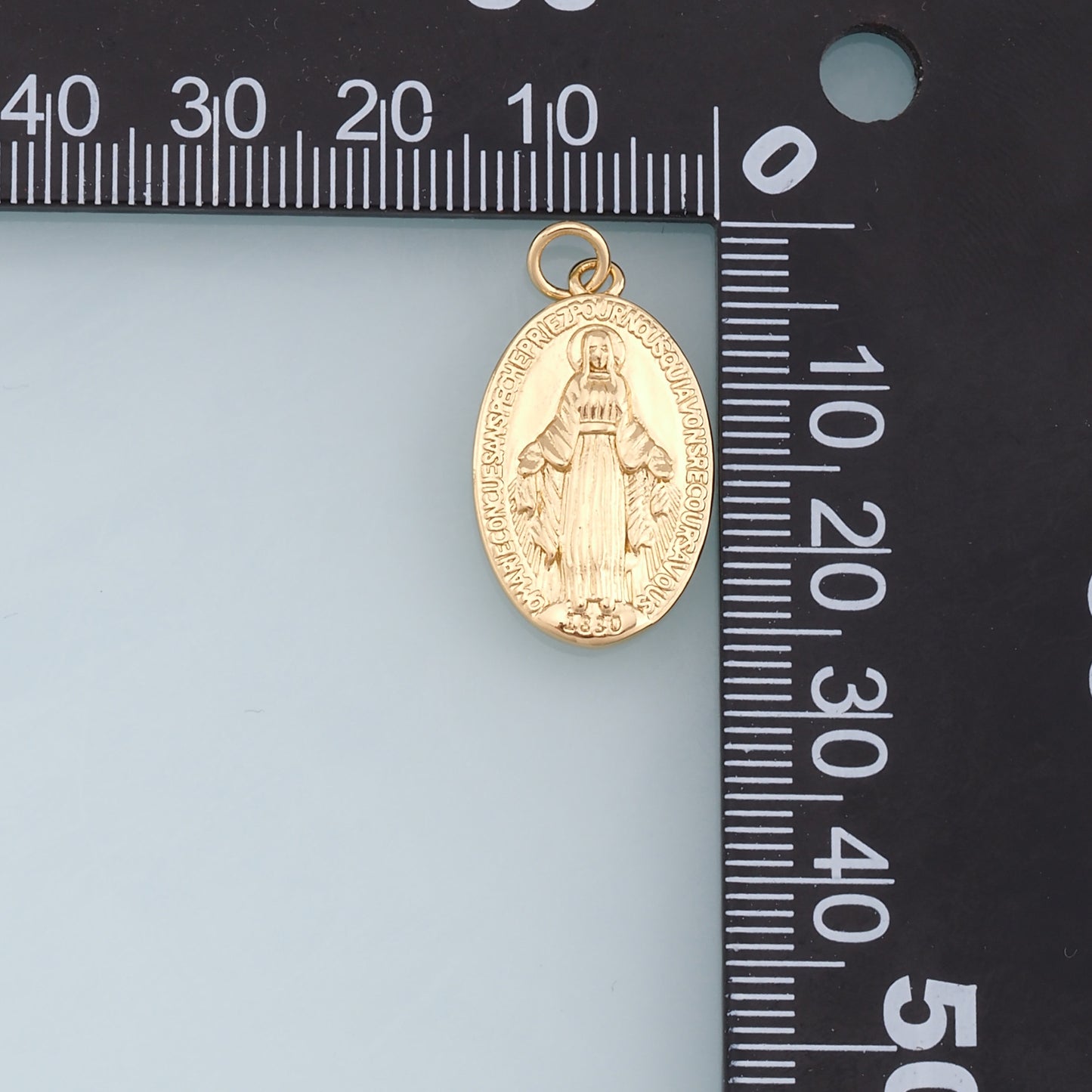 Gold Virgin Mary Charms,18K Gold Filled Virgin Mary Pendant,Religion Charm Bracelet Necklace for DIY Jewelry Making Supply