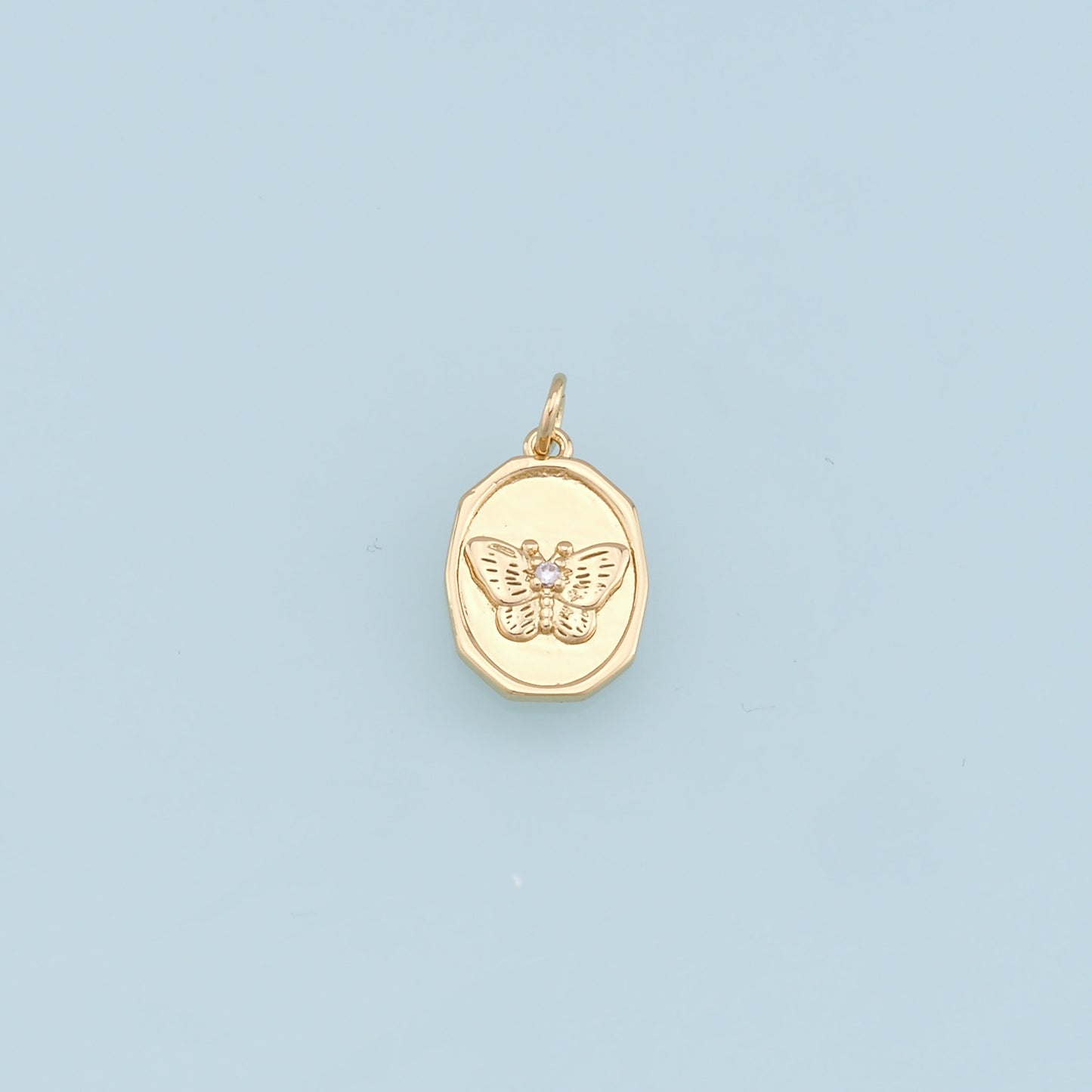 Gold Tiny Butterfly Charms,18K Gold Filled Butterfly Pendant,Butterfly Charm Bracelet Necklace for DIY Jewelry Making Supply