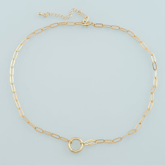 Gold Oval Chain,18K Gold Filled Paper Clip for Necklace Bracelet DIY Jewelry Making Supply