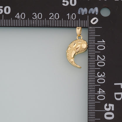 18K Gold Filled Geometry Pendant,Geometry Charm Bracelet Necklace for DIY Jewelry Making Supply