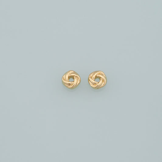 Gold Twist Knot Bead,18K Gold Filled Geometry spacer beads Bracelet Necklace for DIY Jewelry Making Supply