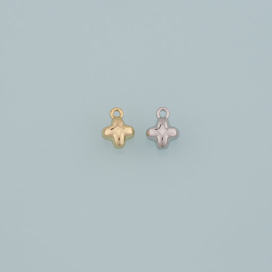Gold Religion Charms,18K Gold Filled Cross Pendant,Cross Charm Bracelet Necklace for DIY Jewelry Making Supply