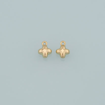 Gold Religion Charms,18K Gold Filled Cross Pendant,Cross Charm Bracelet Necklace for DIY Jewelry Making Supply