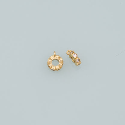 Gold Flat Round Beads,18K Gold Filled Round spacer beads Bracelet Necklace for DIY Jewelry Making Supply