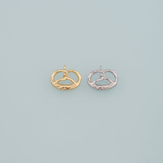 Gold Food Charms,18K Gold Filled Bread Pendant,Bread Charm Bracelet Necklace for DIY Jewelry Making Supply