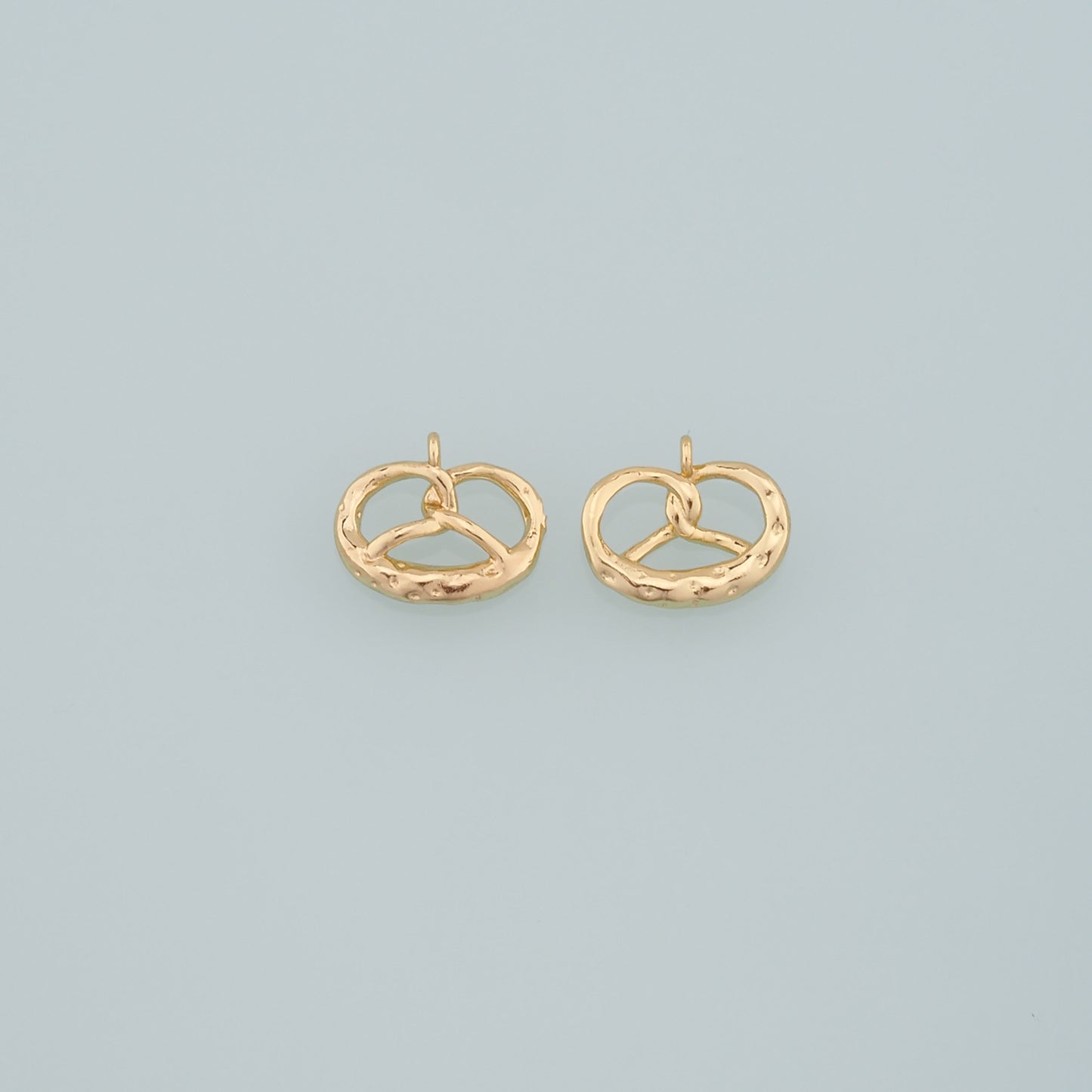 Gold Food Charms,18K Gold Filled Bread Pendant,Bread Charm Bracelet Necklace for DIY Jewelry Making Supply