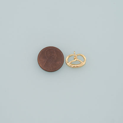 Gold Food Charms,18K Gold Filled Bread Pendant,Bread Charm Bracelet Necklace for DIY Jewelry Making Supply