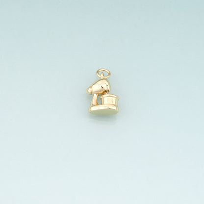 18K Gold Filled Coffee Machine Pendant,Drinks Charm Bracelet Necklace for DIY Jewelry Making Supply